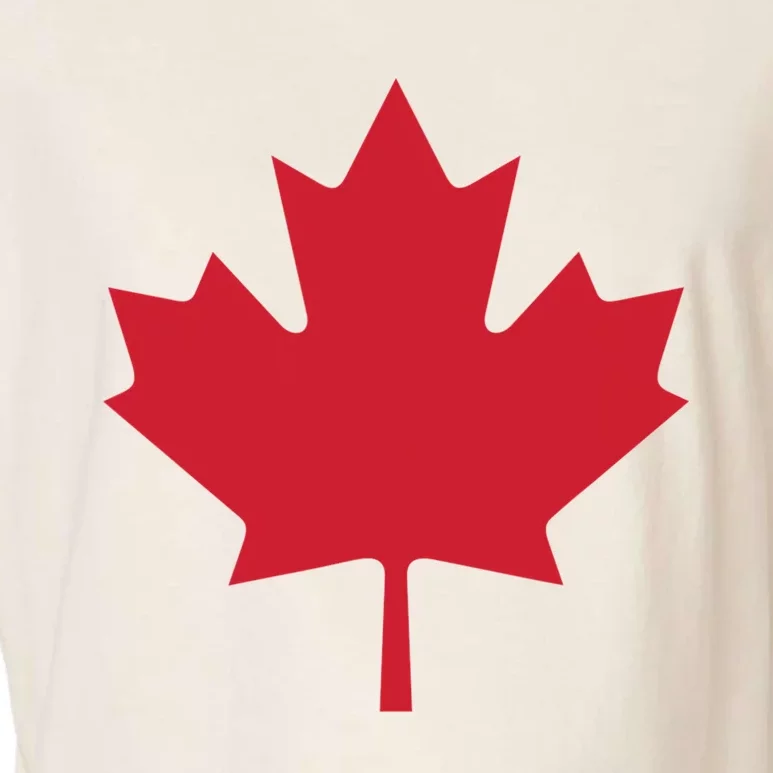 Canadian Flag Red Maple Leaf Canada Day Garment-Dyed Women's Muscle Tee