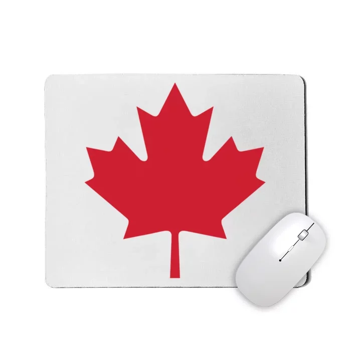 Canadian Flag Red Maple Leaf Canada Day Mousepad