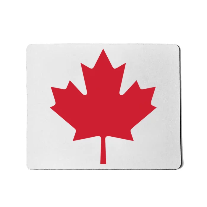 Canadian Flag Red Maple Leaf Canada Day Mousepad