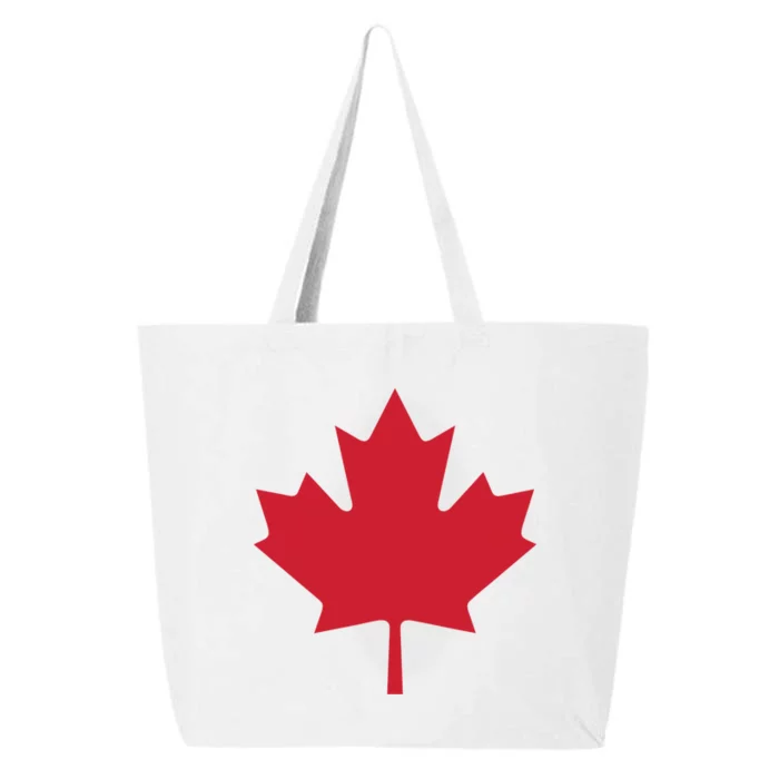 Canadian Flag Red Maple Leaf Canada Day 25L Jumbo Tote