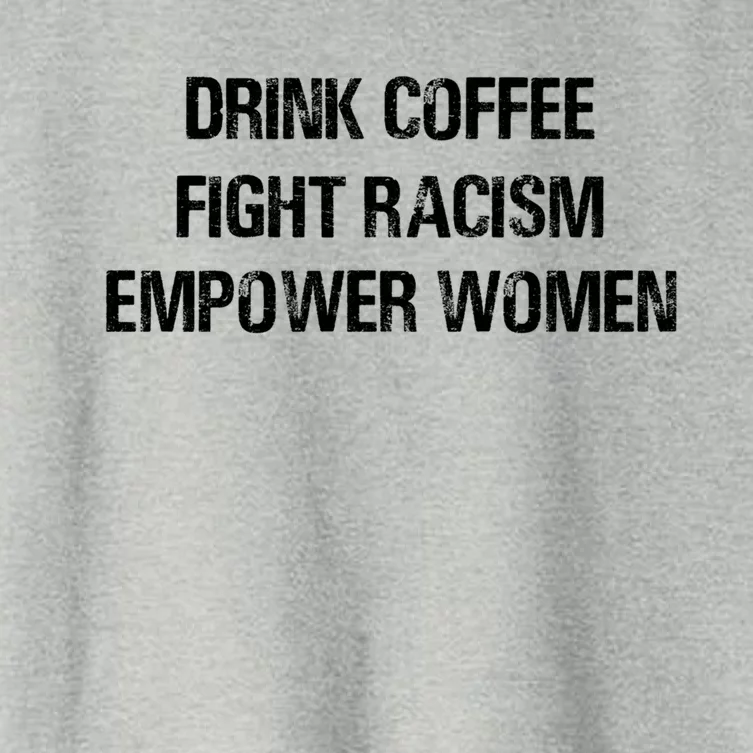 Coffee Fight Racism Empower Cool Gift Women's Crop Top Tee