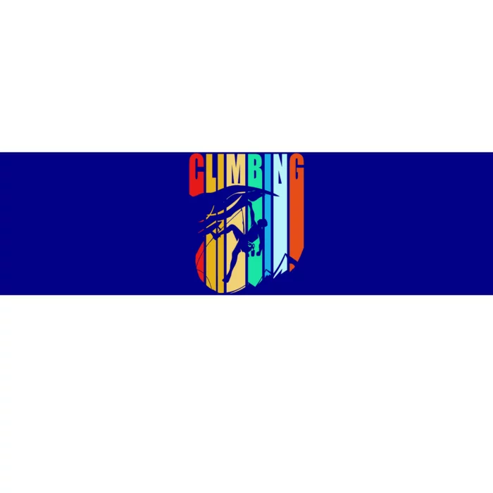 Climber Funny Rock Climbing Gift Bumper Sticker