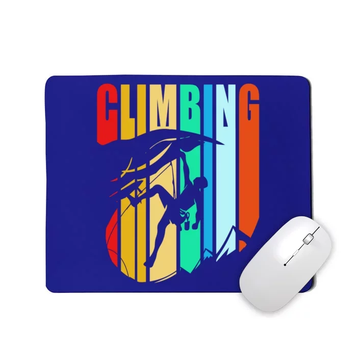 Climber Funny Rock Climbing Gift Mousepad