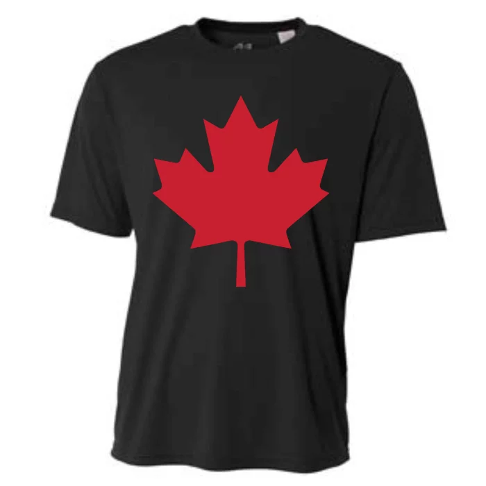 Canadian Flag Red Maple Leaf Canada Day Cooling Performance Crew T-Shirt