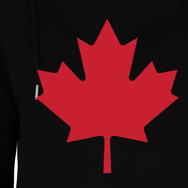 Canadian Flag Red Maple Leaf Canada Day Womens Funnel Neck Pullover Hood