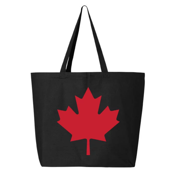 Canadian Flag Red Maple Leaf Canada Day 25L Jumbo Tote