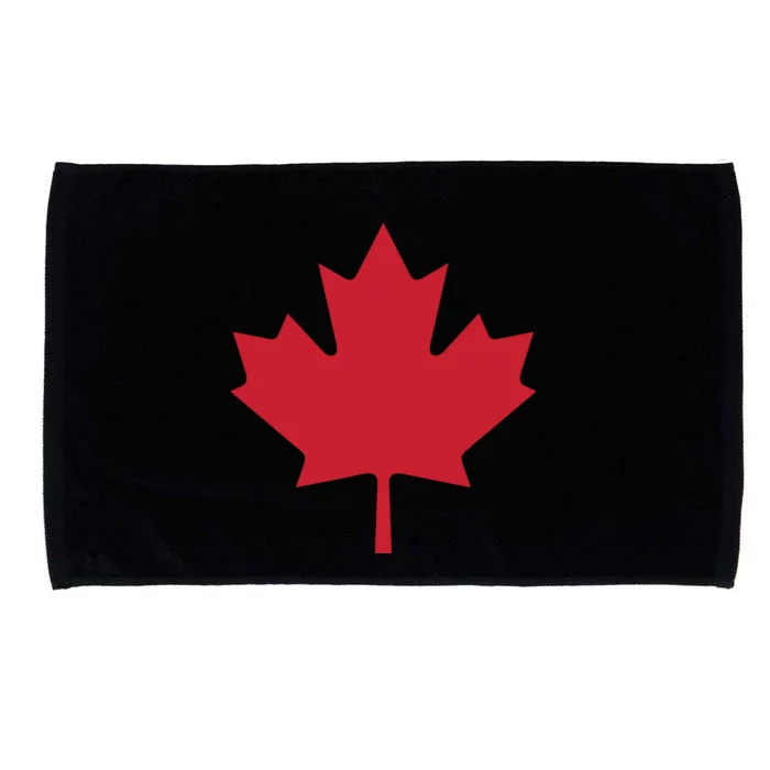 Canadian Flag Red Maple Leaf Canada Day Microfiber Hand Towel