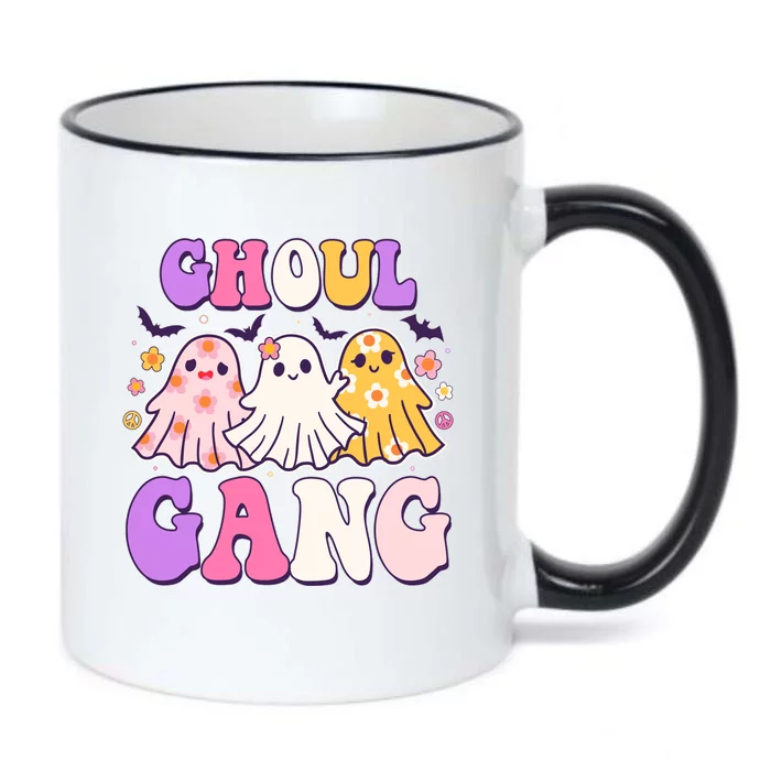 Cute Funny Retro Ghoul Gang Ghosts Black Color Changing Mug