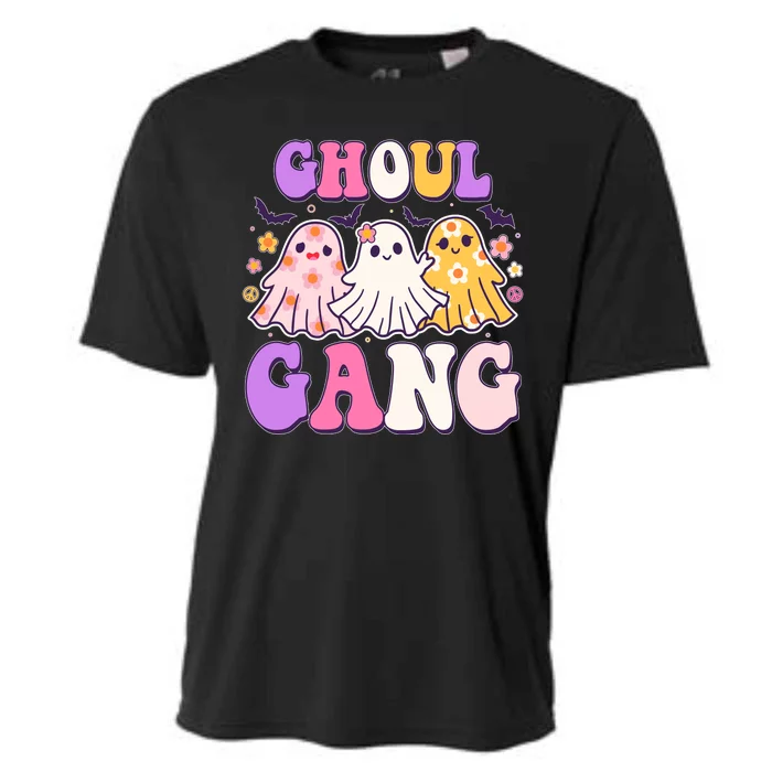 Cute Funny Retro Ghoul Gang Ghosts Cooling Performance Crew T-Shirt