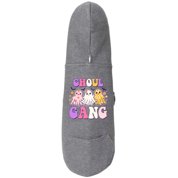 Cute Funny Retro Ghoul Gang Ghosts Doggie 3-End Fleece Hoodie