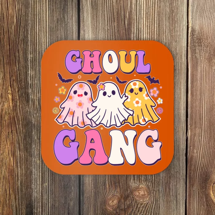 Cute Funny Retro Ghoul Gang Ghosts Coaster