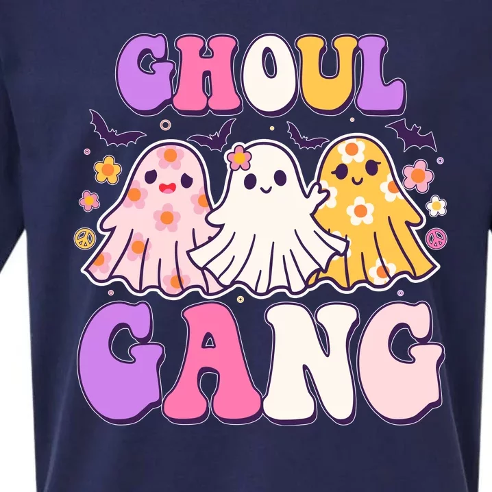 Cute Funny Retro Ghoul Gang Ghosts Sueded Cloud Jersey T-Shirt