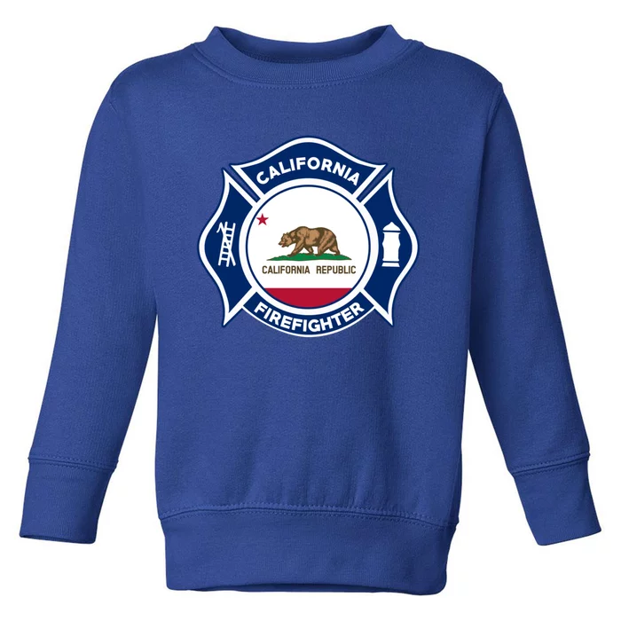 California Fire Rescue Firefighter Fire Uniform Duty Meaningful Gift Toddler Sweatshirt