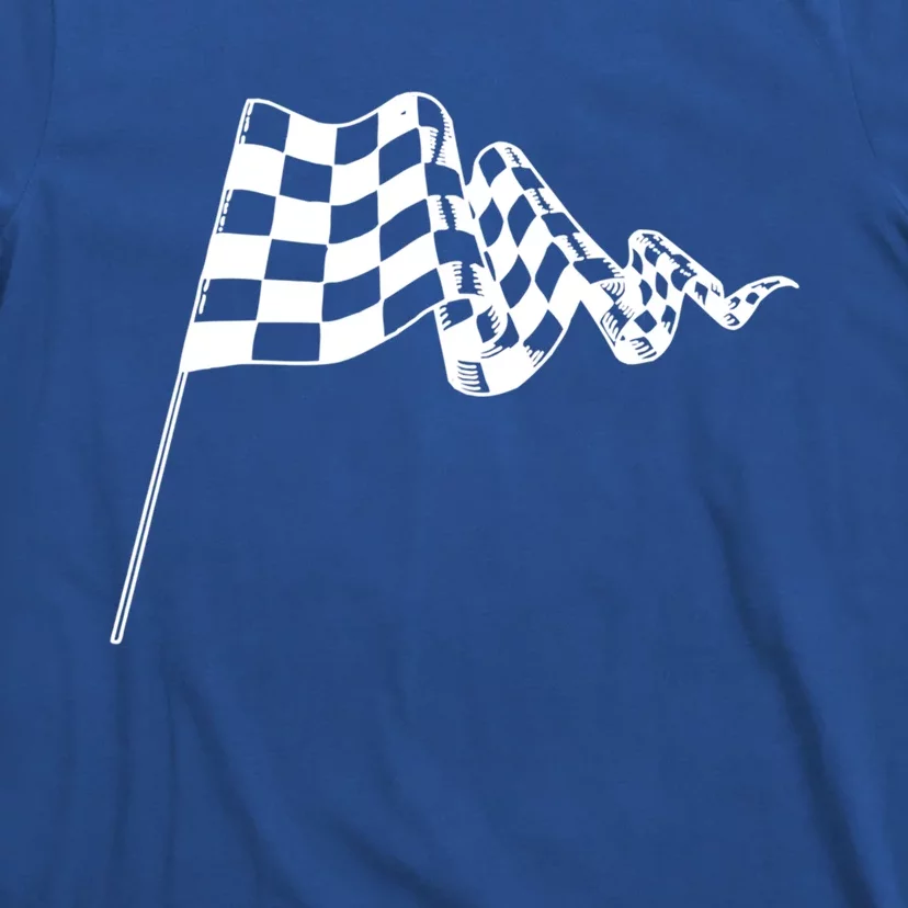 Checkered Flag Race Car Auto Racing Gift T-Shirt