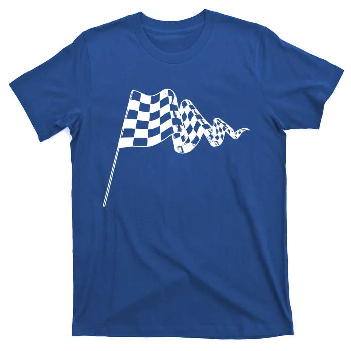 Checkered Flag Race Car Auto Racing Gift T-Shirt