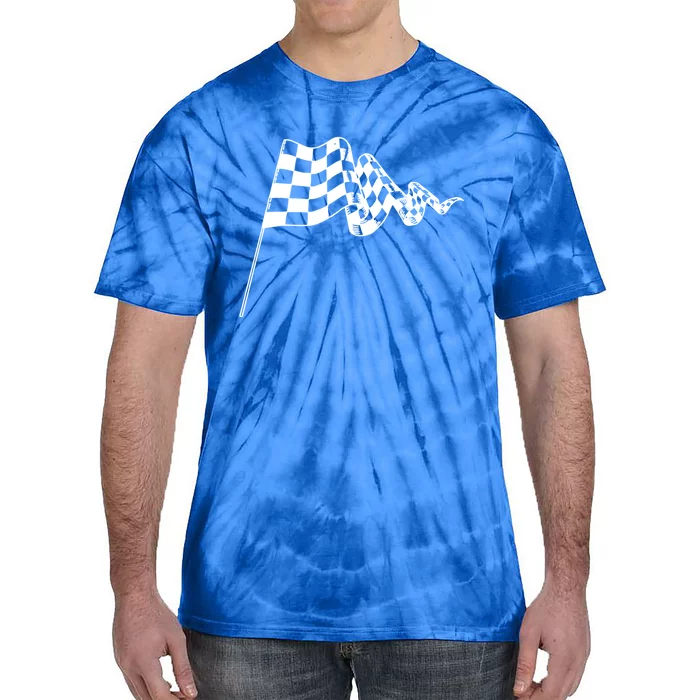 Checkered Flag Race Car Auto Racing Gift Tie-Dye T-Shirt