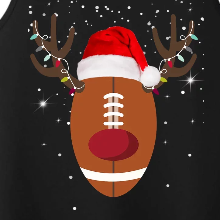 Christmas Football Reindeer Performance Tank