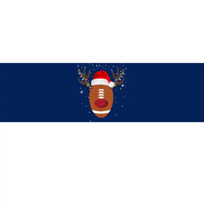 Christmas Football Reindeer Bumper Sticker