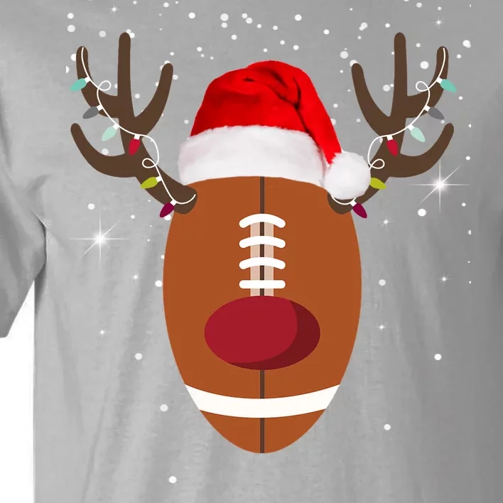 Christmas Football Reindeer Tall T-Shirt