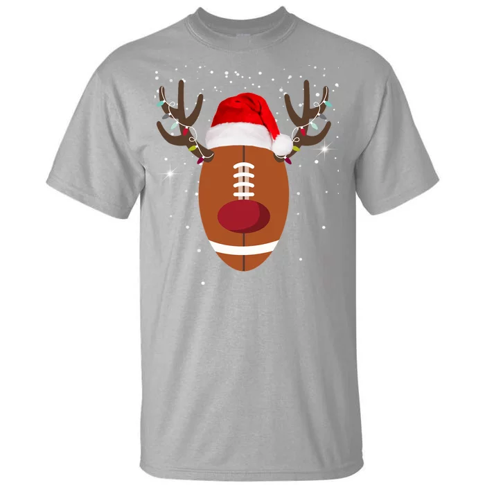 Christmas Football Reindeer Tall T-Shirt