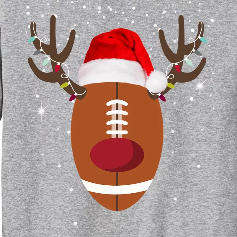 Christmas Football Reindeer Tall Sweatshirt