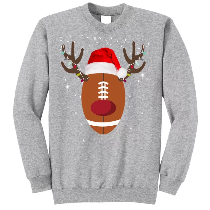 Christmas Football Reindeer Tall Sweatshirt