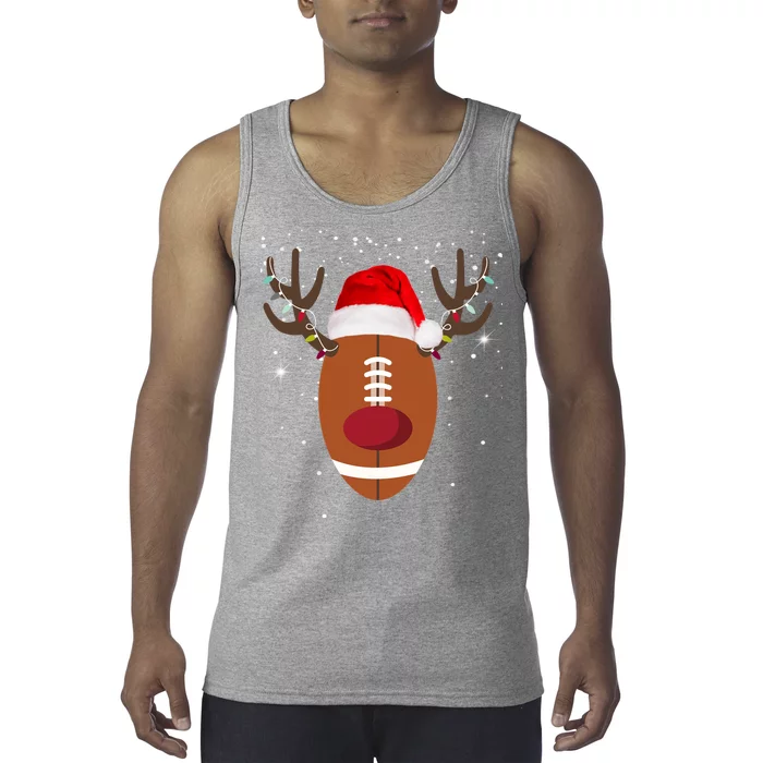 Christmas Football Reindeer Tank Top