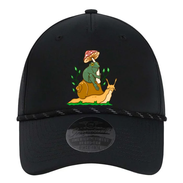 Cute Frog Riding A Snail A Whimsical Illustration Performance The Dyno Cap