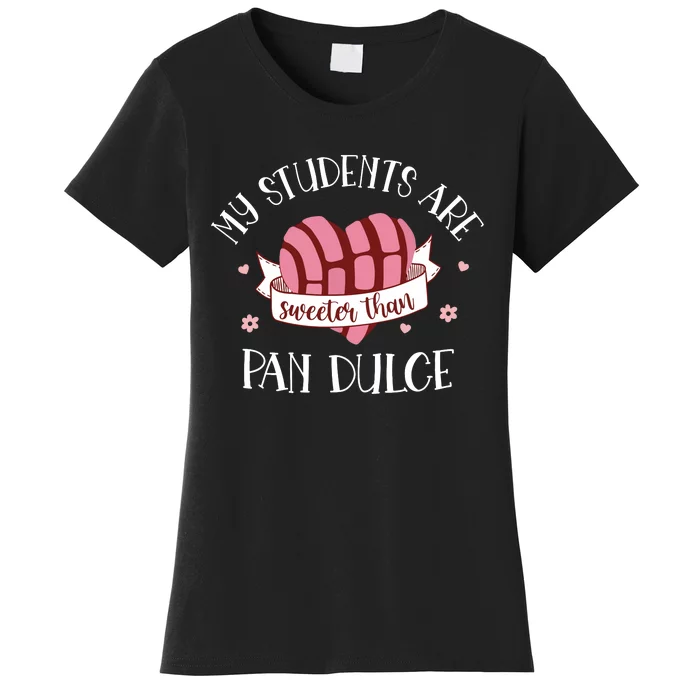 Cute Funny Spanish Teacher Dual Language Bilingual Teacher Women's T-Shirt