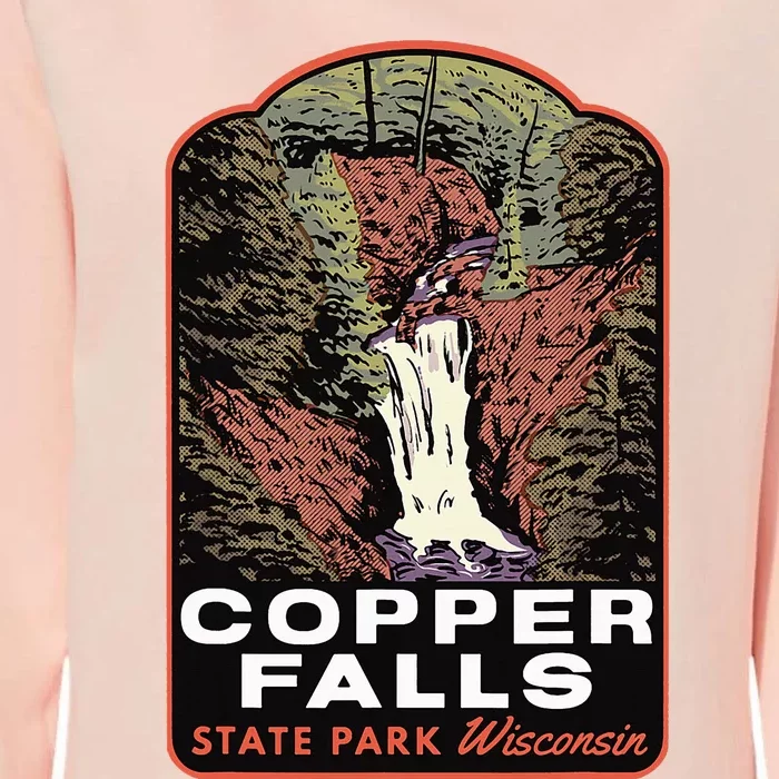 Copper Falls State Park Wisconsin Womens California Wash Sweatshirt