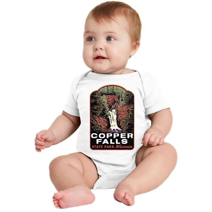 Copper Falls State Park Wisconsin Baby Bodysuit