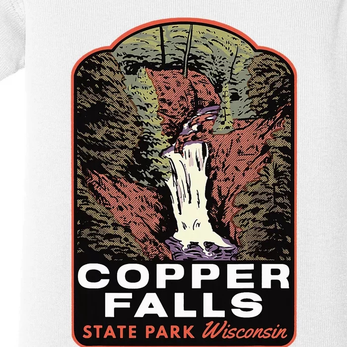 Copper Falls State Park Wisconsin Baby Bodysuit