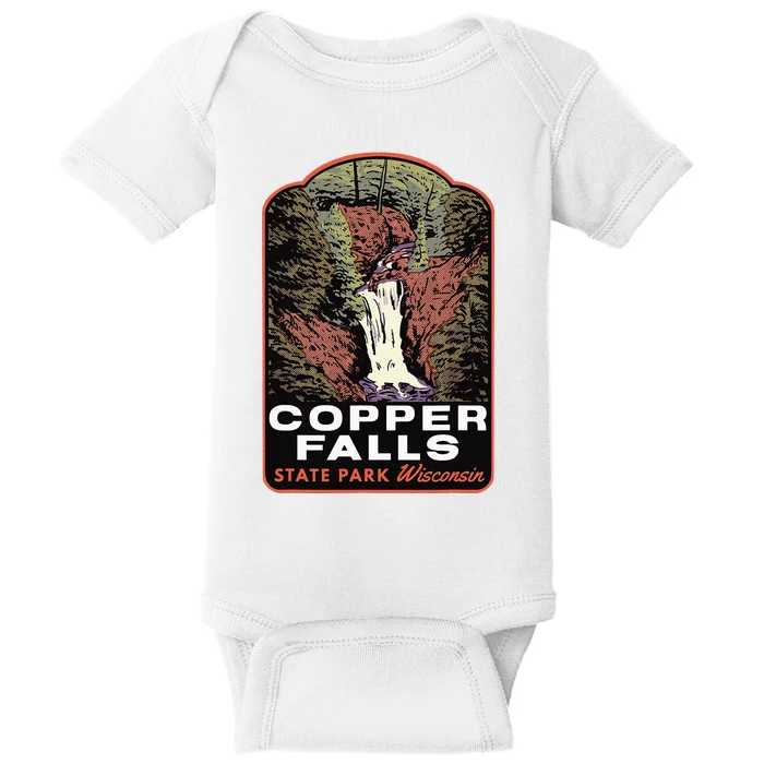 Copper Falls State Park Wisconsin Baby Bodysuit