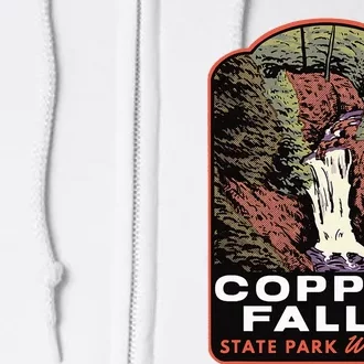 Copper Falls State Park Wisconsin Full Zip Hoodie