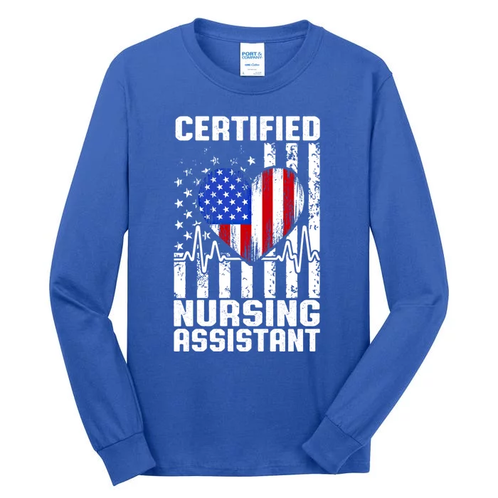 Cna Fun Skills Certified Nursing Assistant Cute Gift Tall Long Sleeve T-Shirt