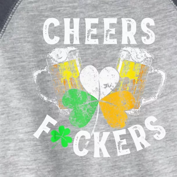 Cheers Fuckers St Patricks Day Women Beer Drinking Toddler Fine Jersey T-Shirt