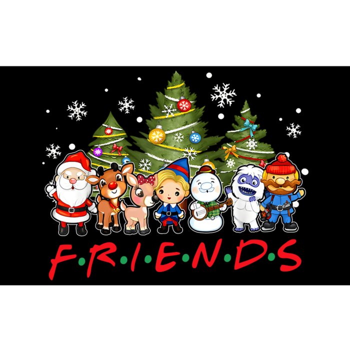 Christmas Friends Santa Rudolph Snowman Family Xmas Pajamas Bumper Sticker