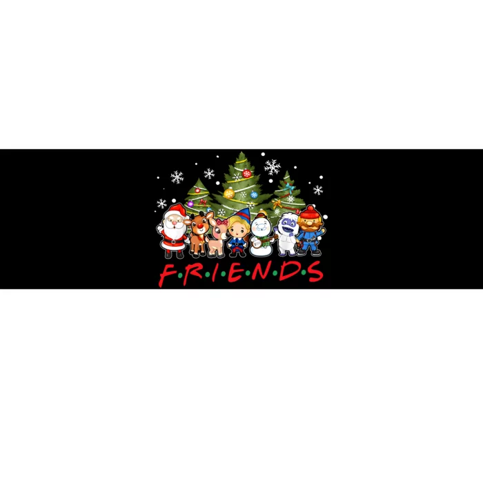 Christmas Friends Santa Rudolph Snowman Family Xmas Pajamas Bumper Sticker