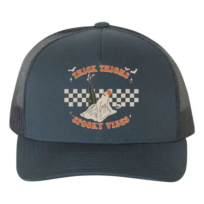 Comfy Fall Season Creep It Real Thick Thights Spooky Vibes Cool Gift Yupoong Adult 5-Panel Trucker Hat