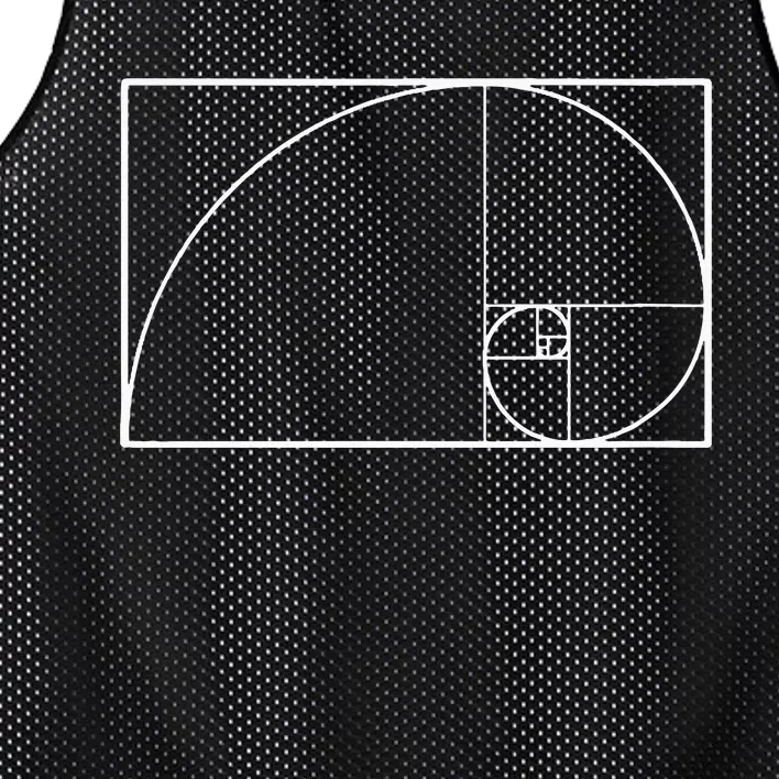 Cool Fibonacci Spiral Trendy Math Lover Science Teacher Mesh Reversible Basketball Jersey Tank