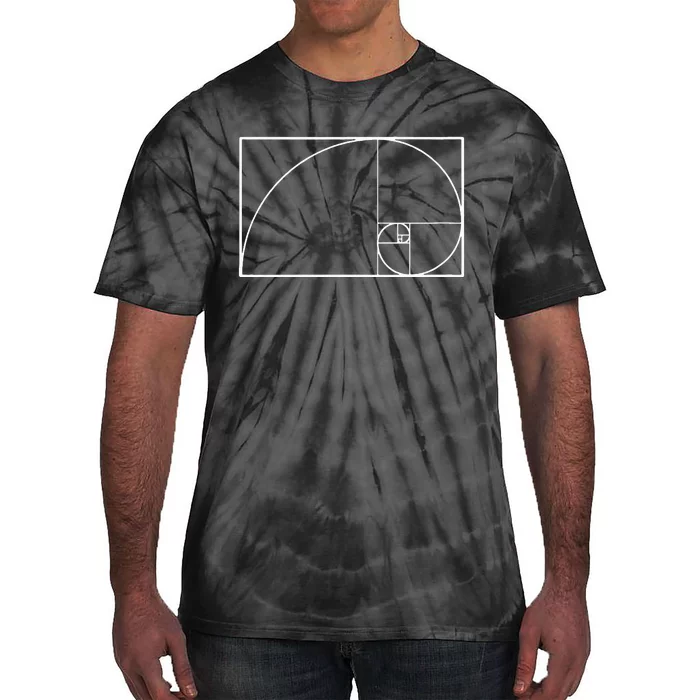 Cool Fibonacci Spiral Trendy Math Lover Science Teacher Tie-Dye T-Shirt