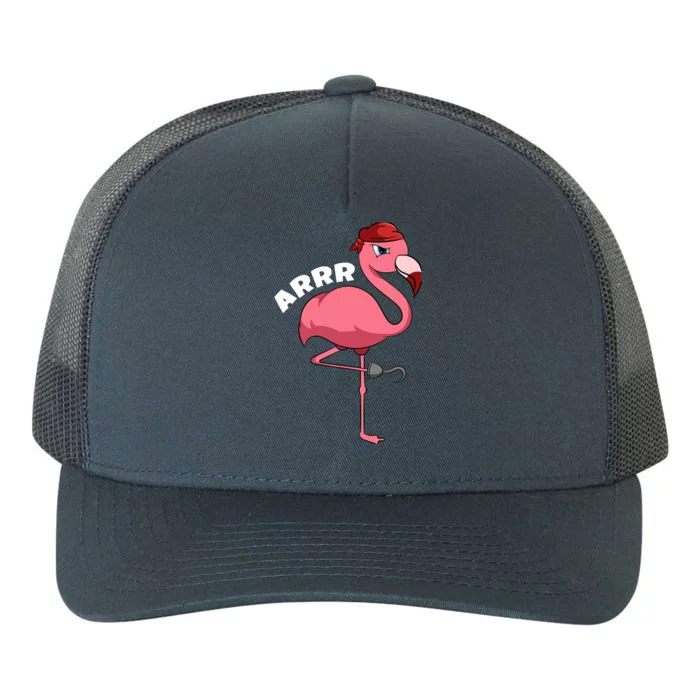 Caribbean Freebooter Sea Thief Girl Flamingo Pirate Yupoong Adult 5-Panel Trucker Hat