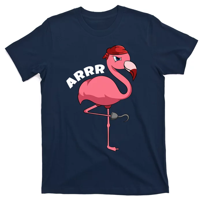 Caribbean Freebooter Sea Thief Girl Flamingo Pirate T-Shirt