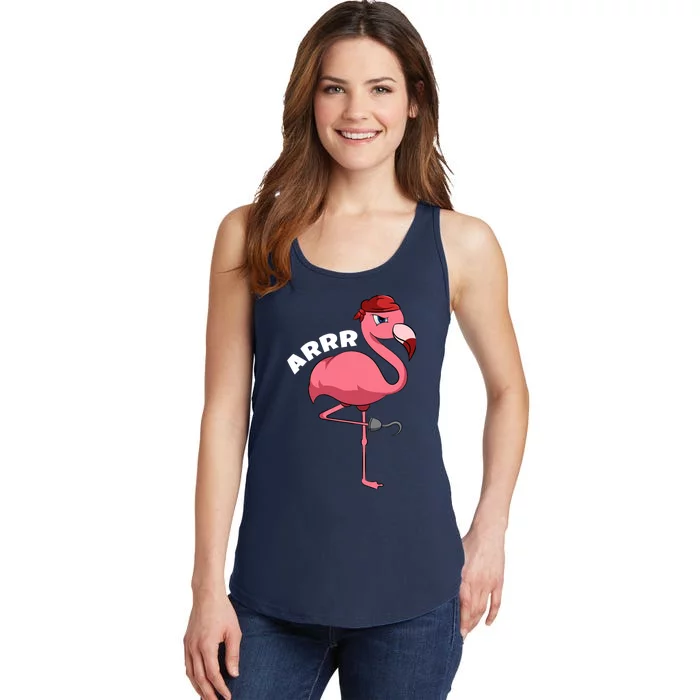 Caribbean Freebooter Sea Thief Girl Flamingo Pirate Ladies Essential Tank