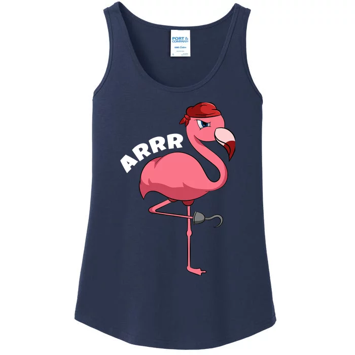 Caribbean Freebooter Sea Thief Girl Flamingo Pirate Ladies Essential Tank