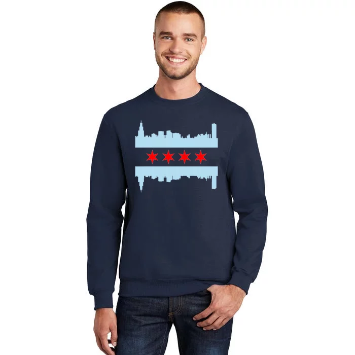 Chicago Flag Skyline Tall Sweatshirt