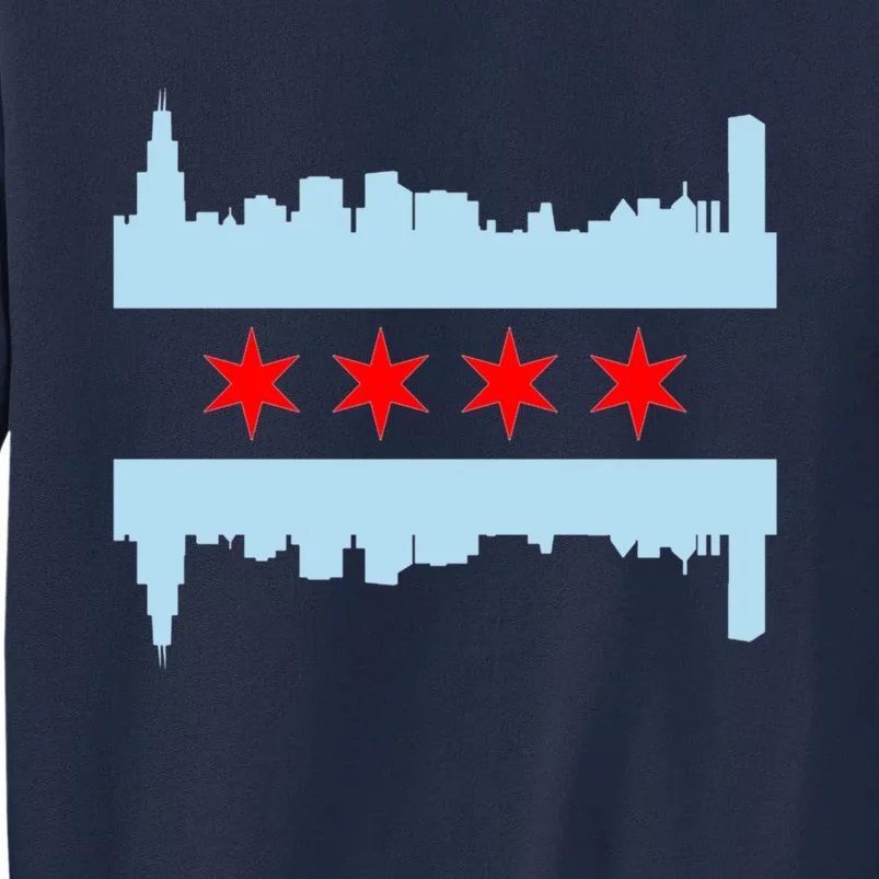 Chicago Flag Skyline Tall Sweatshirt