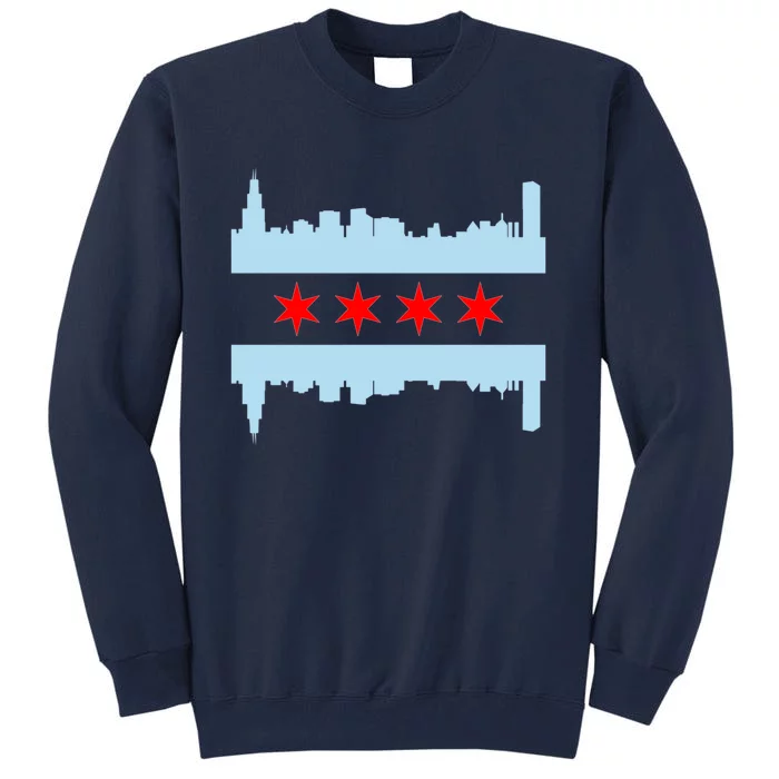 Chicago Flag Skyline Tall Sweatshirt