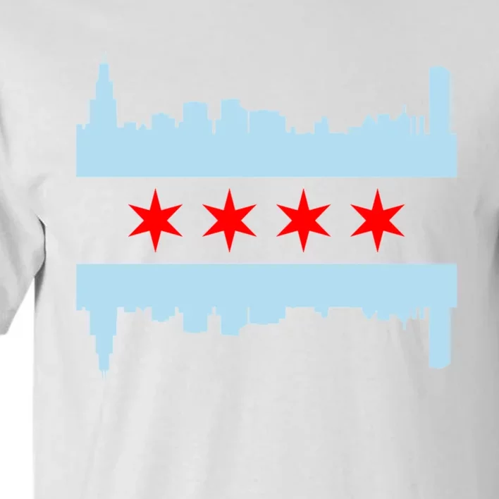 Chicago Flag Skyline Tall T-Shirt