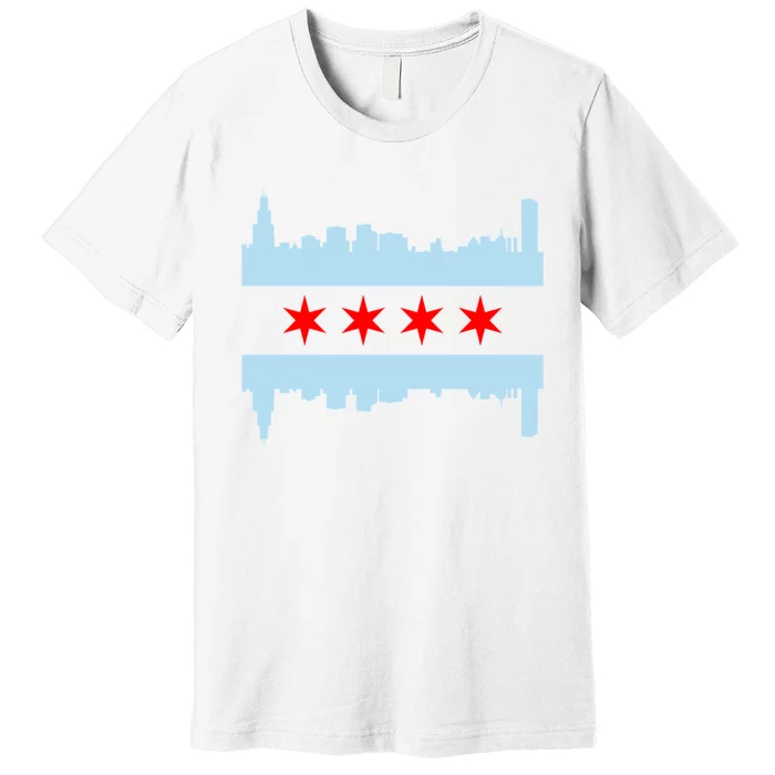 Chicago Flag Skyline Premium T-Shirt